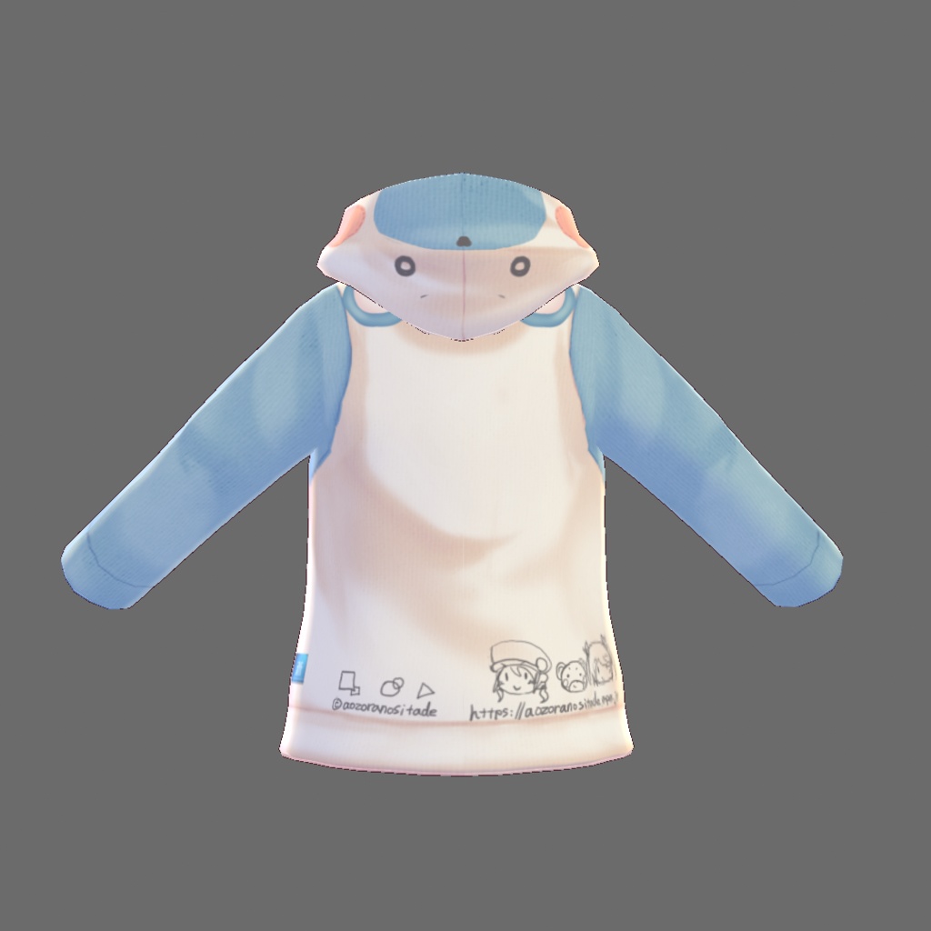【For VRoid1.0】クマパーカー/Bear Hoodie