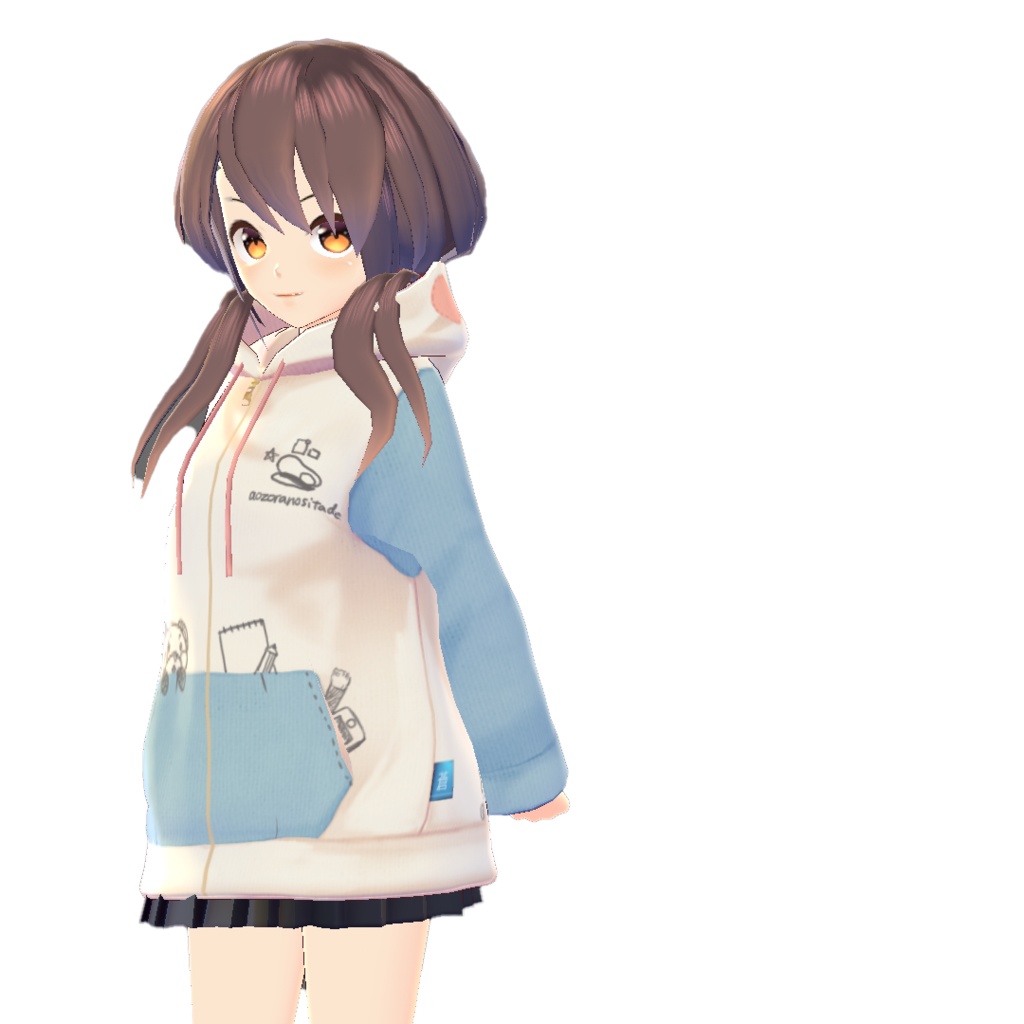 【For VRoid1.0】クマパーカー/Bear Hoodie