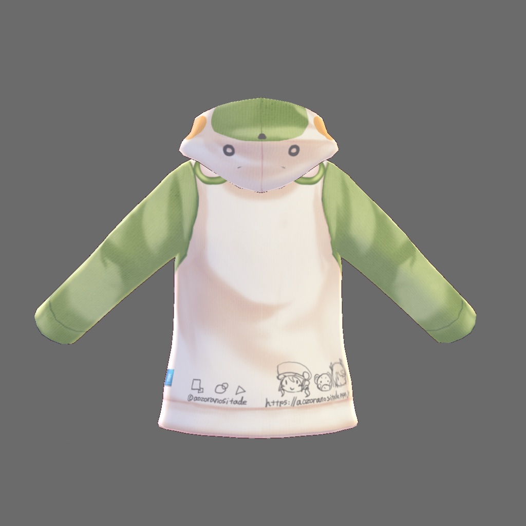 【For VRoid1.0】クマパーカー/Bear Hoodie