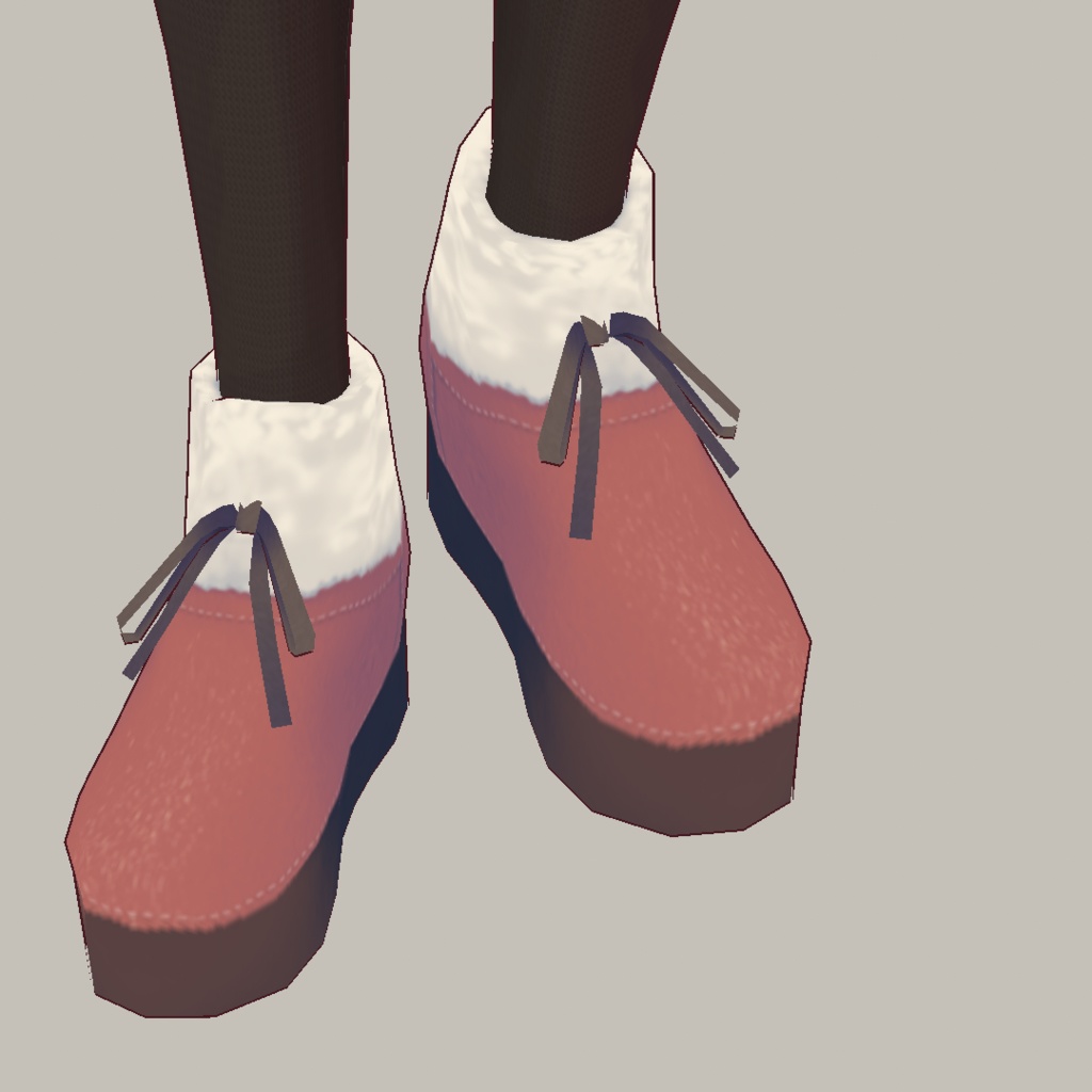 【For VRoid1.0】Saku*saku ムートンブーツ01/Mouton Boots01
