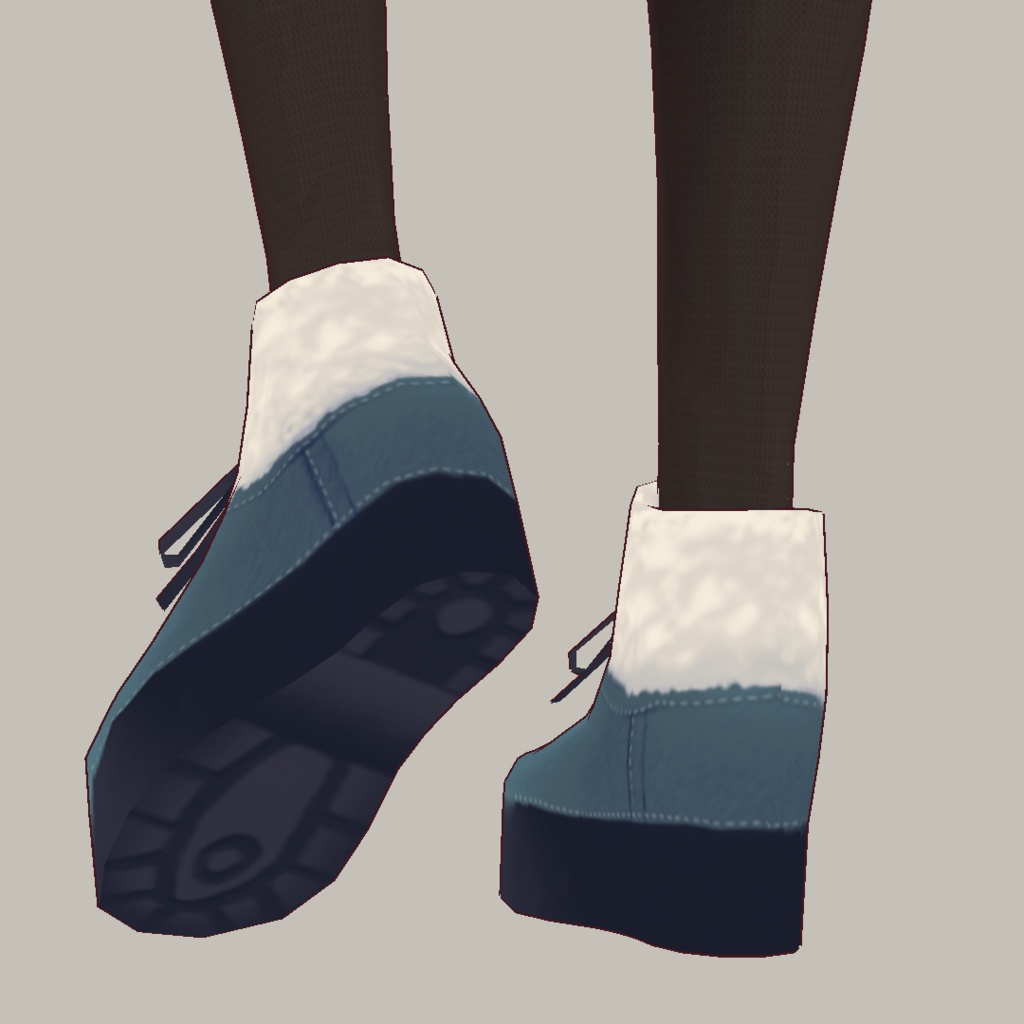 【For VRoid1.0】Saku*saku ムートンブーツ01/Mouton Boots01