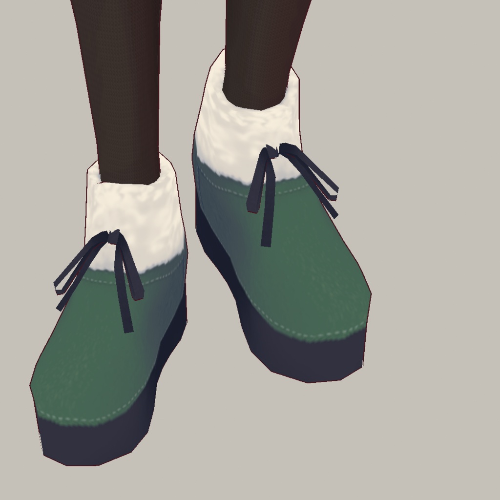 【For VRoid1.0】Saku*saku ムートンブーツ01/Mouton Boots01