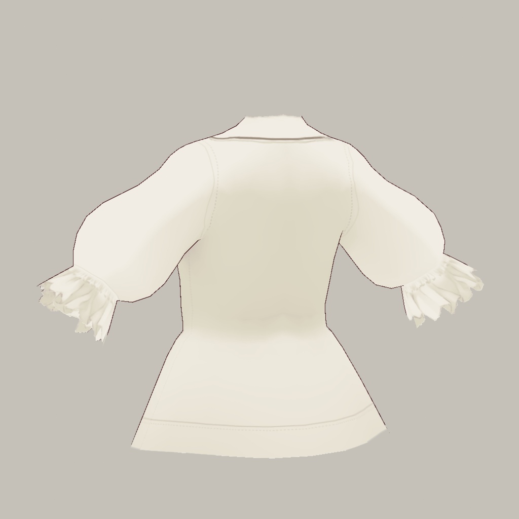 【For VRoid1.0】フリルブラウス01/Frilled Blouse 01
