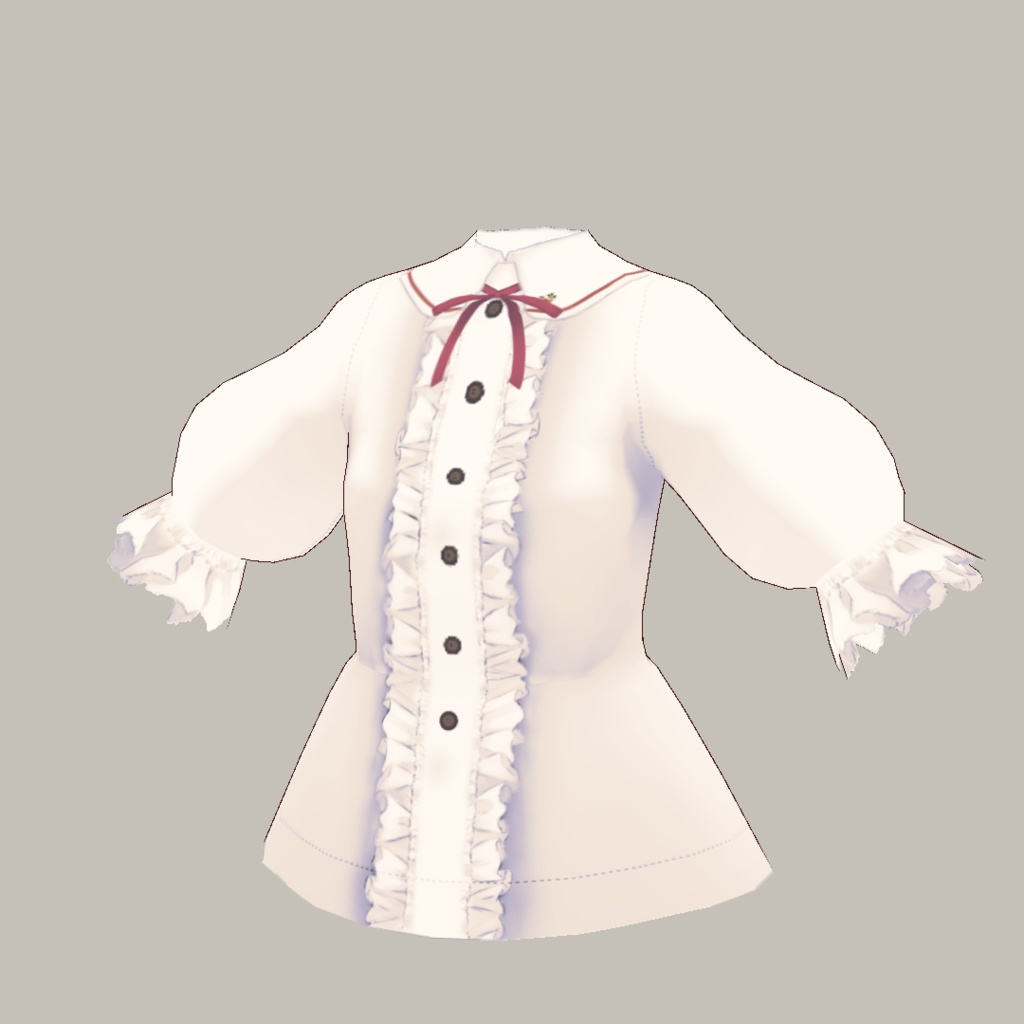 【For VRoid1.0】フリルブラウス01/Frilled Blouse 01