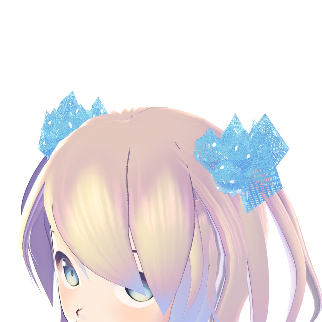 【For VRoid1.0】【CC0】VRoid髪向け チュール生地