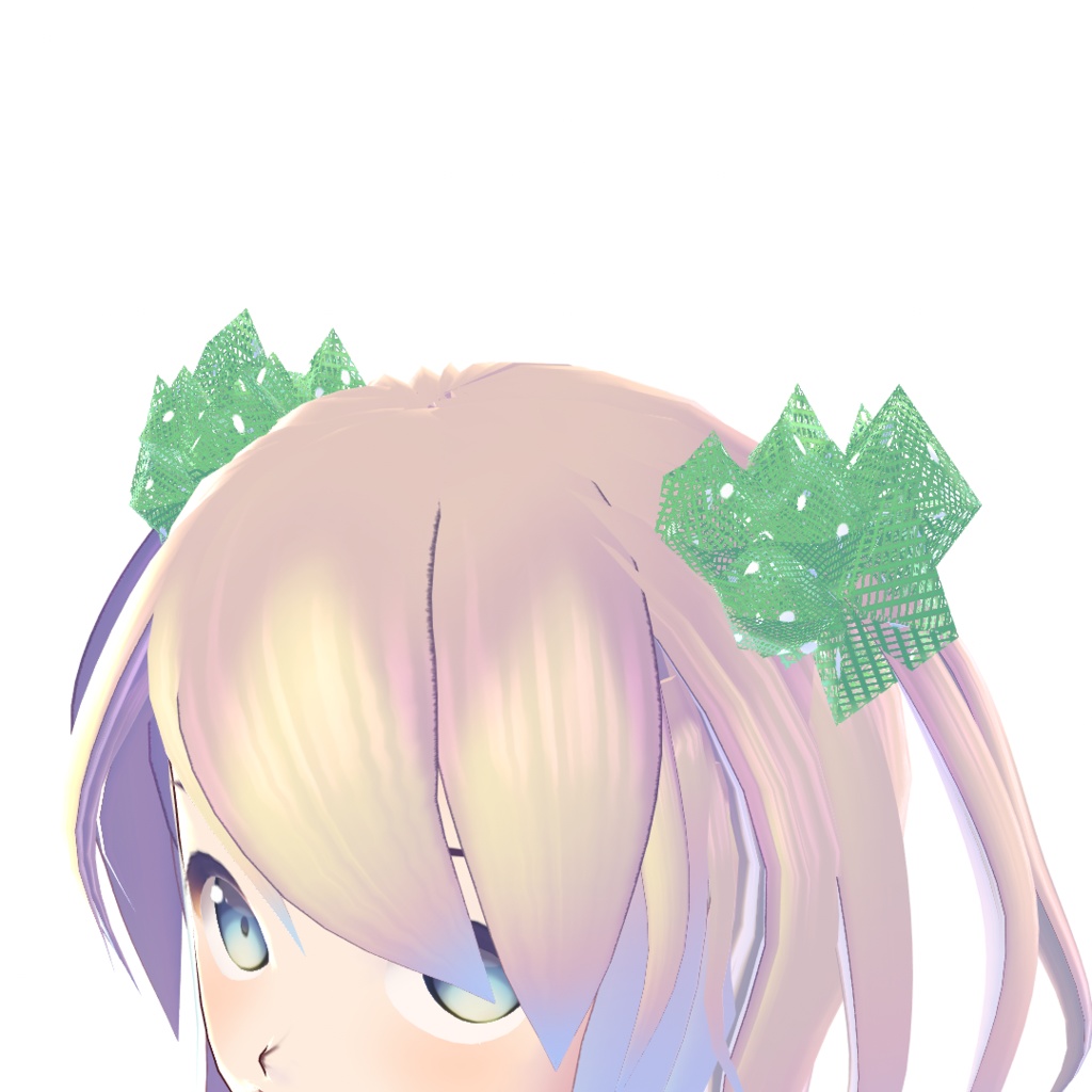 【For VRoid1.0】【CC0】VRoid髪向け チュール生地