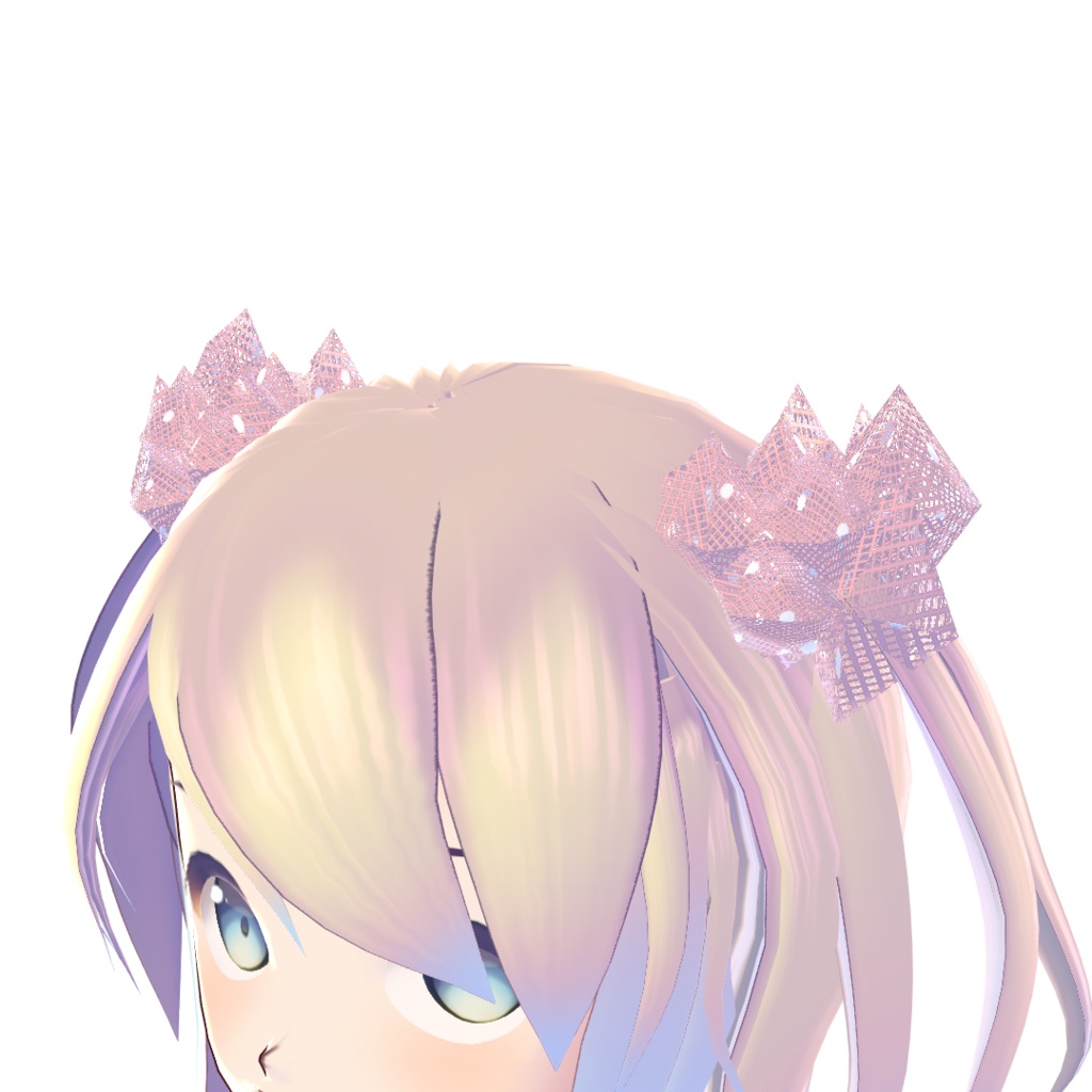 【For VRoid1.0】【CC0】VRoid髪向け チュール生地