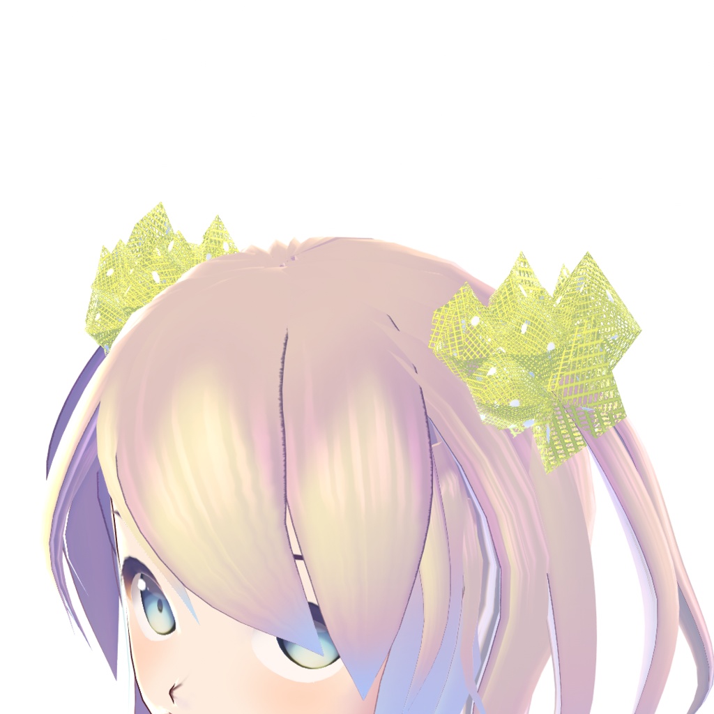 【For VRoid1.0】【CC0】VRoid髪向け チュール生地