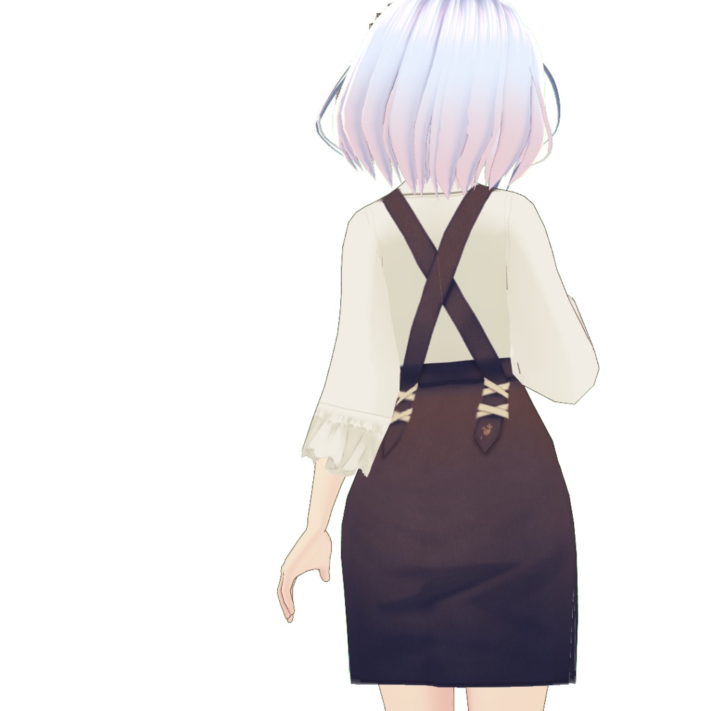 【For VRoid1.0】Saku*saku サスペンダータイトスカート /Suspender Tight Skirt