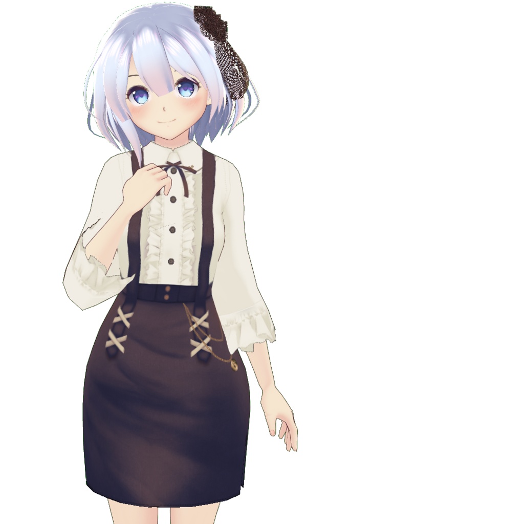 【For VRoid1.0】Saku*saku サスペンダータイトスカート /Suspender Tight Skirt