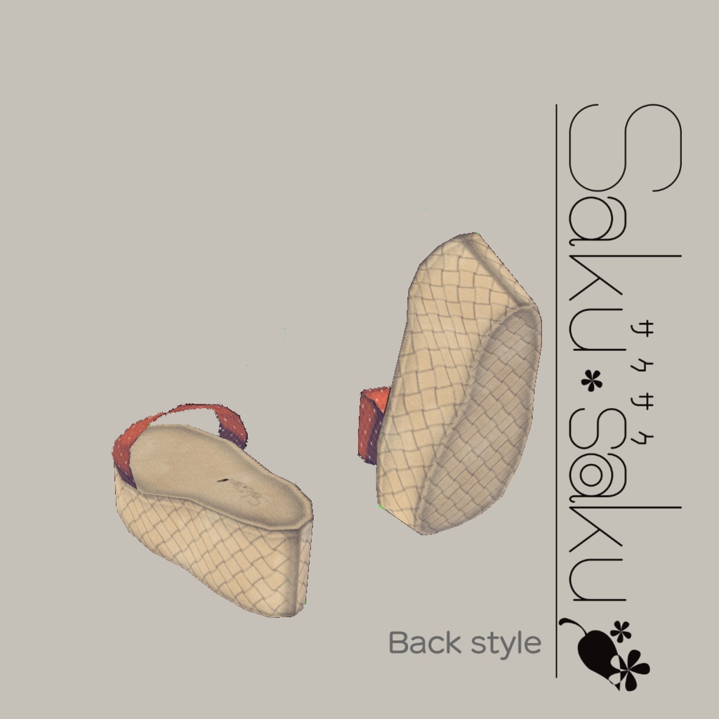 【For VRoid1.0】Saku*saku ドットサンダル