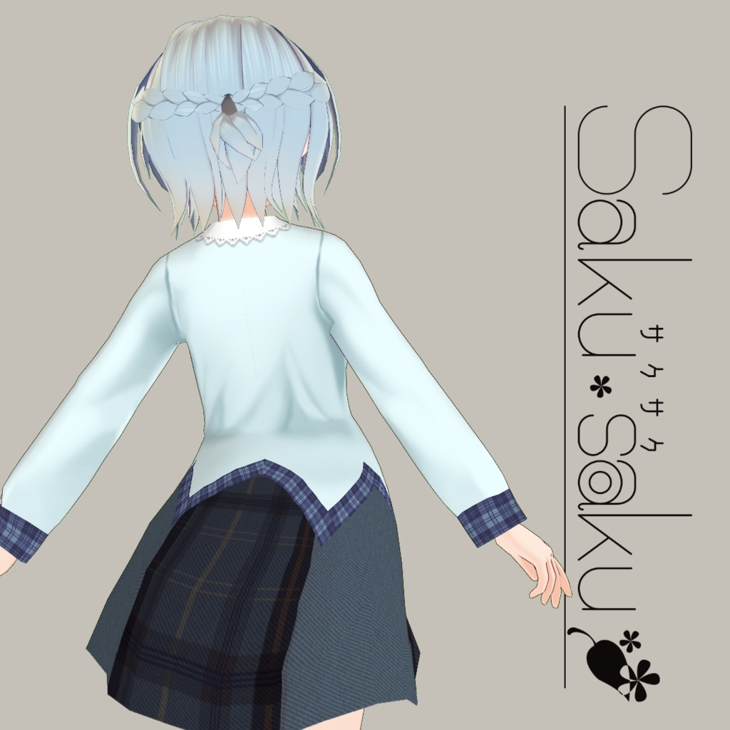 【For VRoid1.0】Saku*saku レースブラウス/Lace Blouse