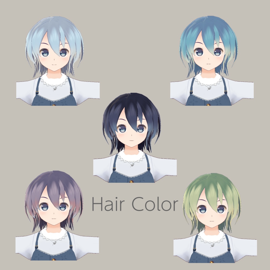 【For VRoid 1.0】Saku*saku VRoidコスメセレクション(cool)