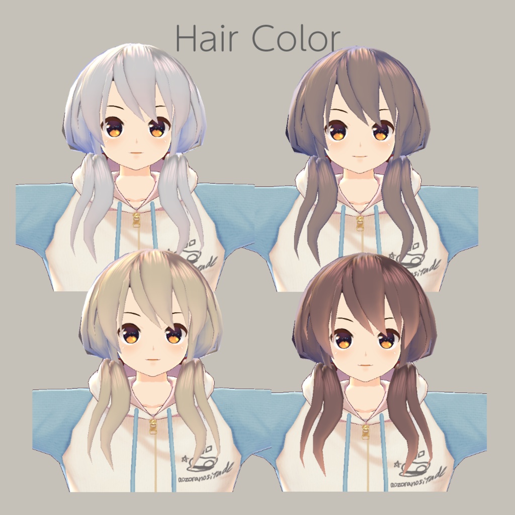 【For VRoid 1.0】Saku*saku VRoidコスメセレクション(natural)/Saku*saku VRoid Cosmetics Selection(natural)