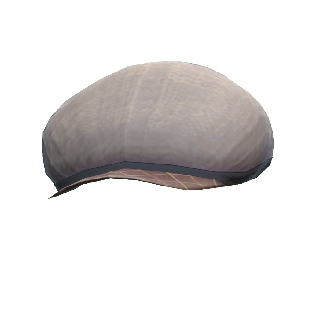 【cc0】チェック柄キャスケット帽