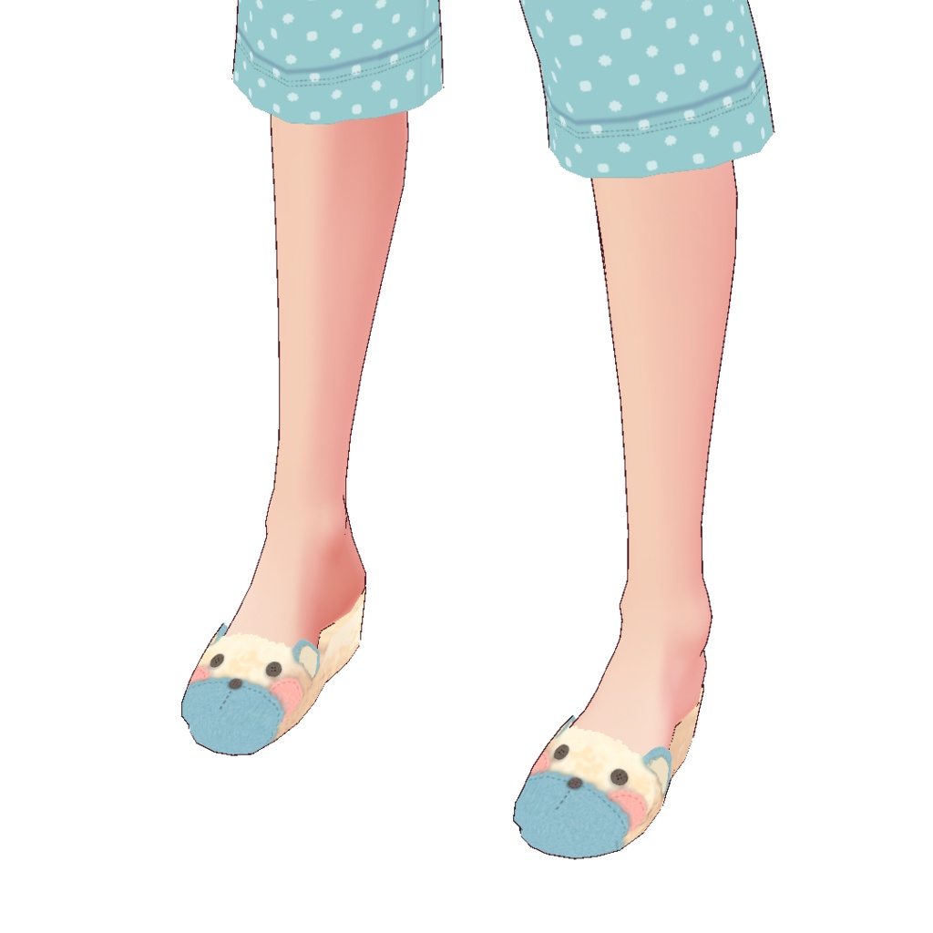 【For VRoid1.0】らくがきクマパジャマセット Graffiti Bear Pajama Set