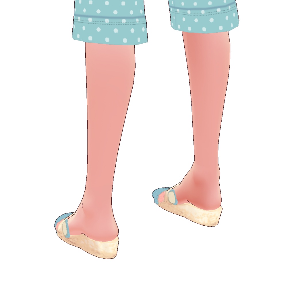 【For VRoid1.0】らくがきクマパジャマセット Graffiti Bear Pajama Set