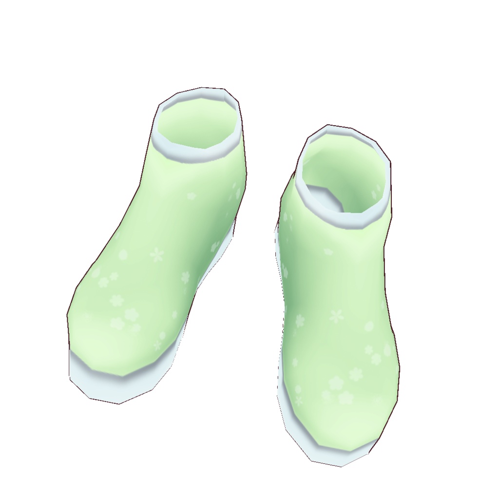 【For VRoid1.0】Saku*saku 雨の日フラワーチュチュワンピセット/Saku*saku Rainy Day Flower Tulle Dress Set