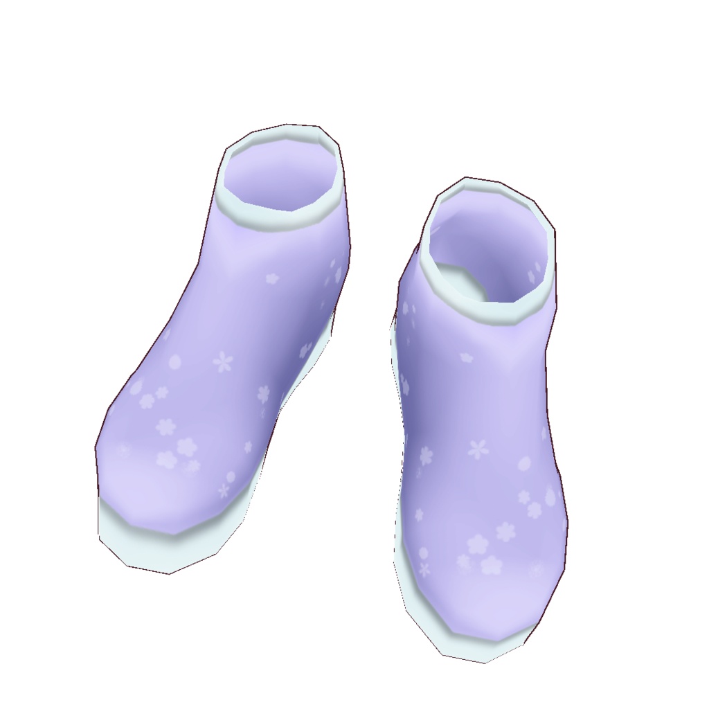 【For VRoid1.0】Saku*saku 雨の日フラワーチュチュワンピセット/Saku*saku Rainy Day Flower Tulle Dress Set