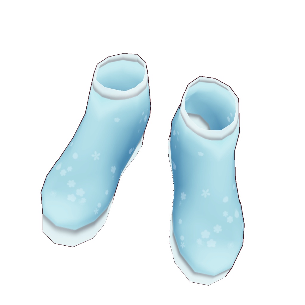 【For VRoid1.0】Saku*saku 雨の日フラワーチュチュワンピセット/Saku*saku Rainy Day Flower Tulle Dress Set