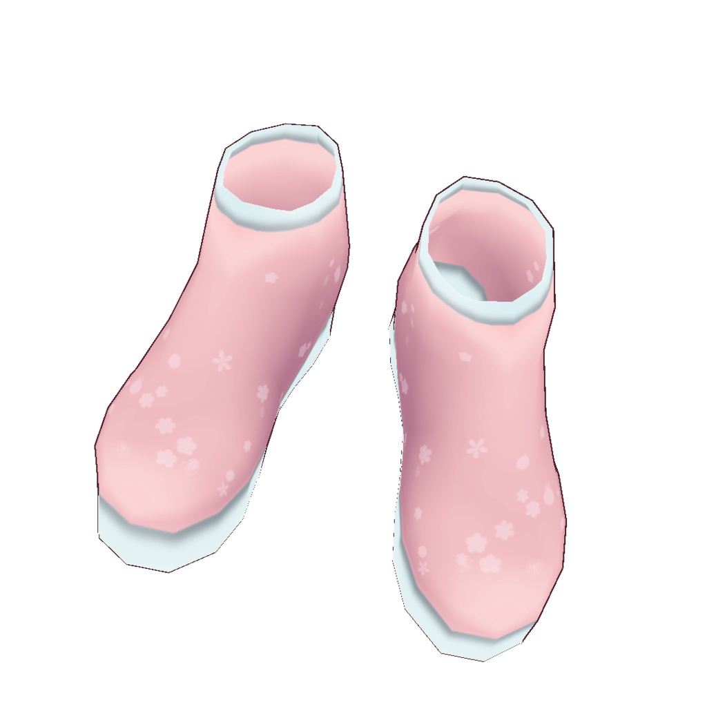 【For VRoid1.0】Saku*saku 雨の日フラワーチュチュワンピセット/Saku*saku Rainy Day Flower Tulle Dress Set