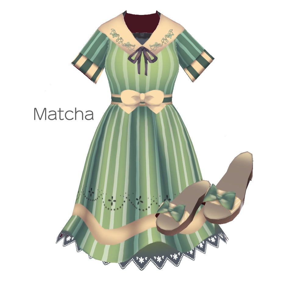 【For VRoid1.0】Saku*saku セーラーリボンコーデセット/Sakusaku_Sailor ribon code set