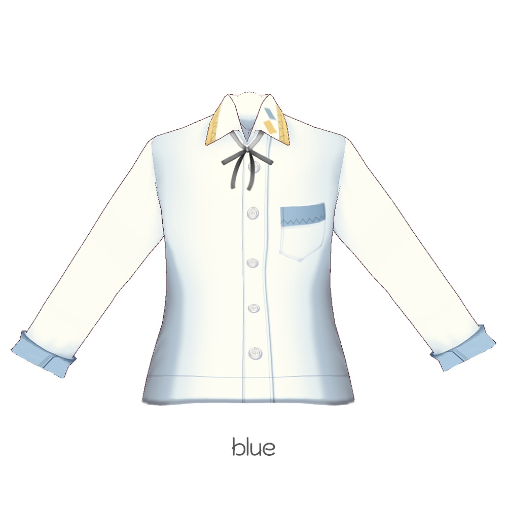 【For VRoid 1.0】Saku*saku ポイントスクエアブラウス/Point Square Blouse