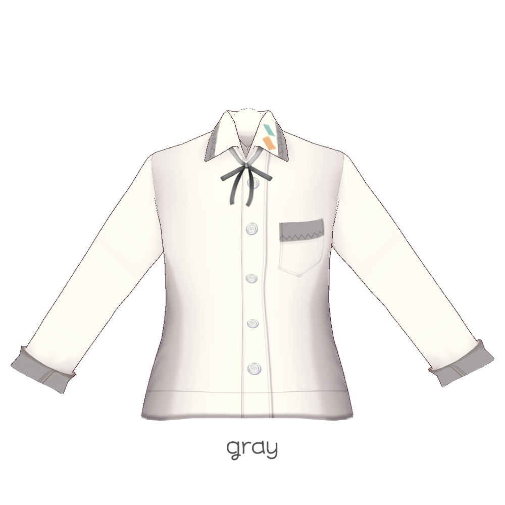 【For VRoid 1.0】Saku*saku ポイントスクエアブラウス/Point Square Blouse