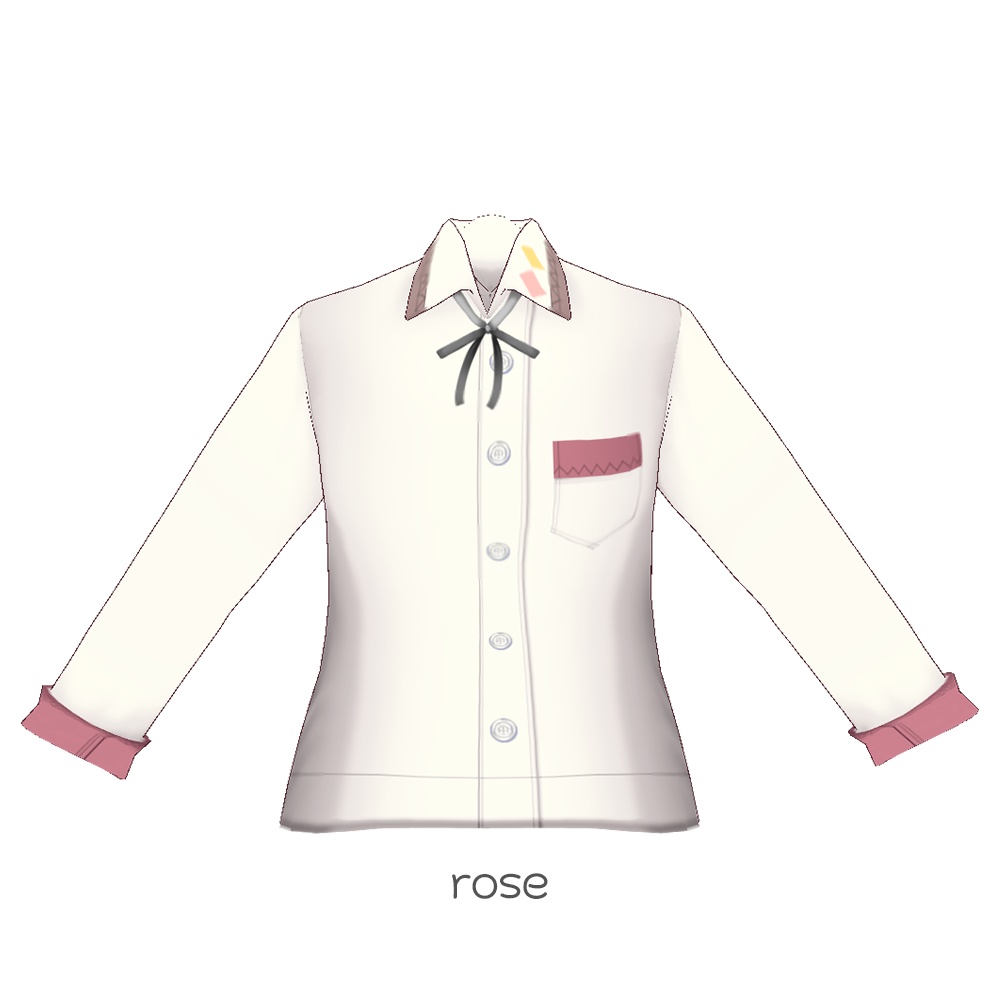 【For VRoid 1.0】Saku*saku ポイントスクエアブラウス/Point Square Blouse