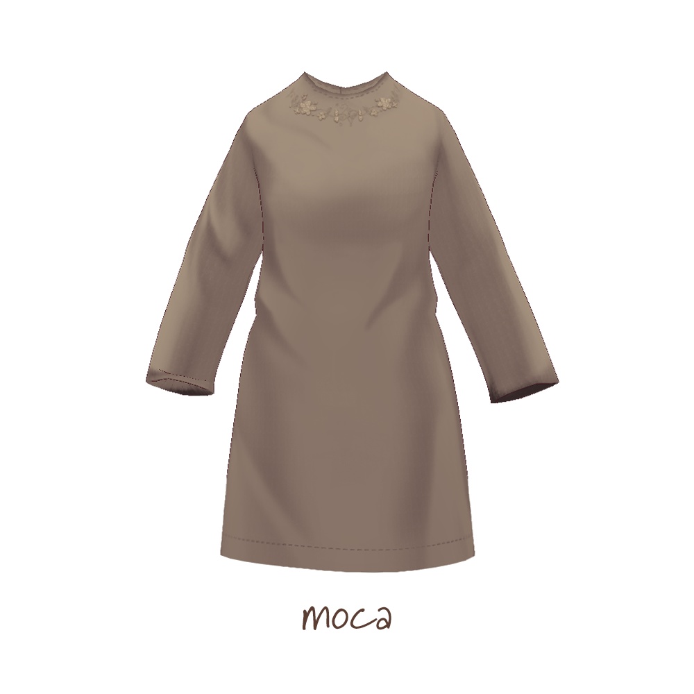 【For VRoid 1.0】Saku*saku フラワーステッチチュニックブラウス/Flower Stitch Tunic Blouse