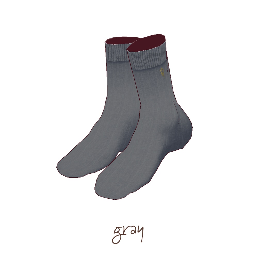 【For VRoid1.0】Saku*saku シンプルソックス/simple socks