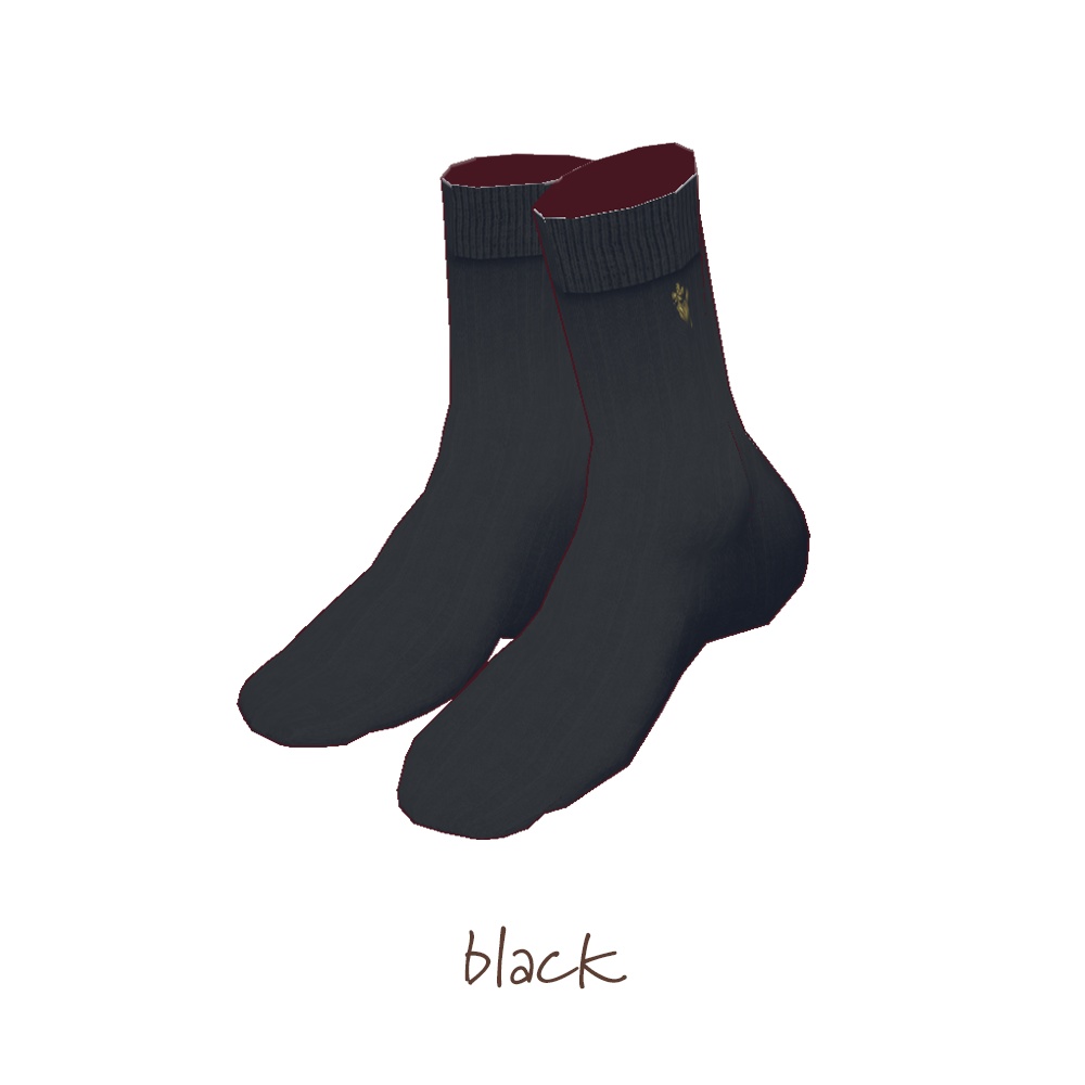 【For VRoid1.0】Saku*saku シンプルソックス/simple socks