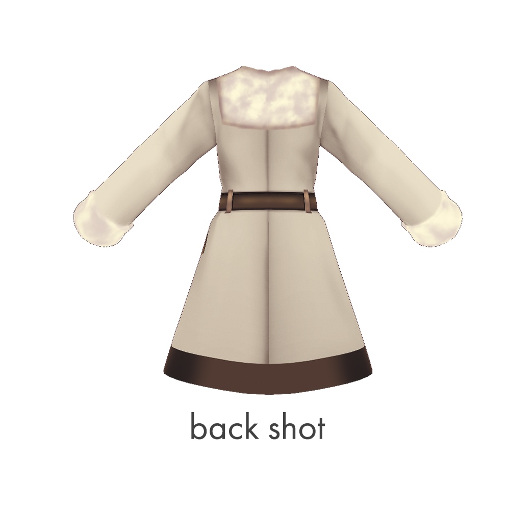 【For VRoid 1.0】Saku*saku ショコラトレンチコート/chocola trench coat