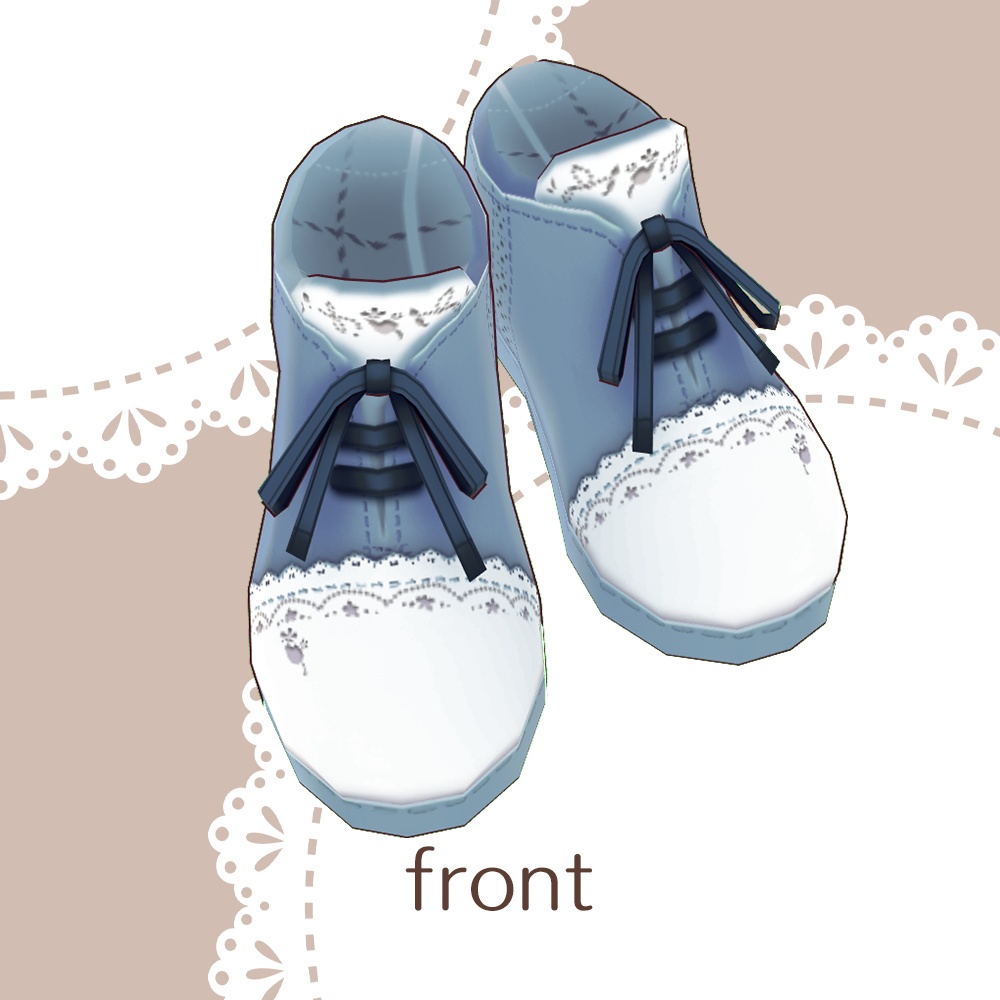 【For VRoid1.0】Saku*saku レースアップシューズ/lace up shoes