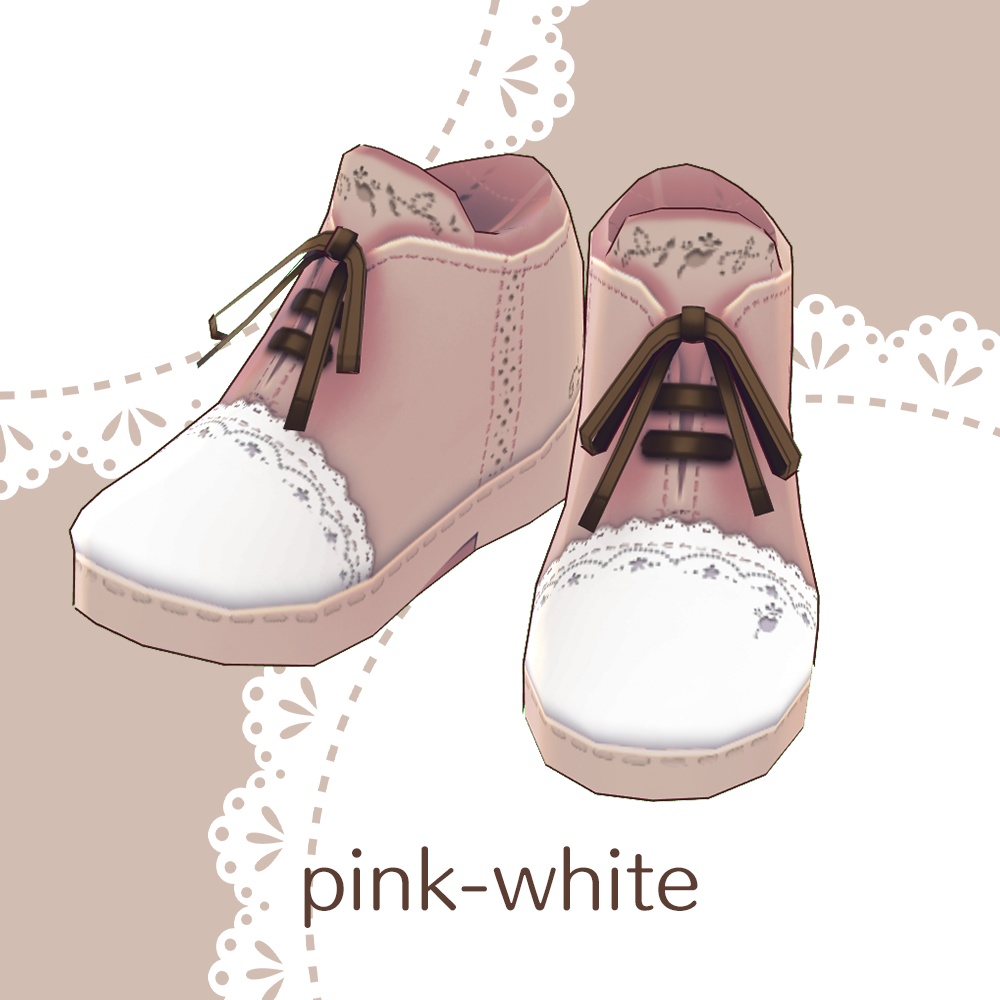 【For VRoid1.0】Saku*saku レースアップシューズ/lace up shoes