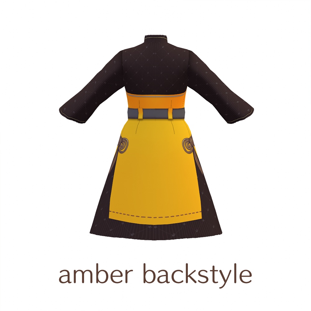 【For VRoid1.0】Saku*saku マオカラードレス/Mao collar dress