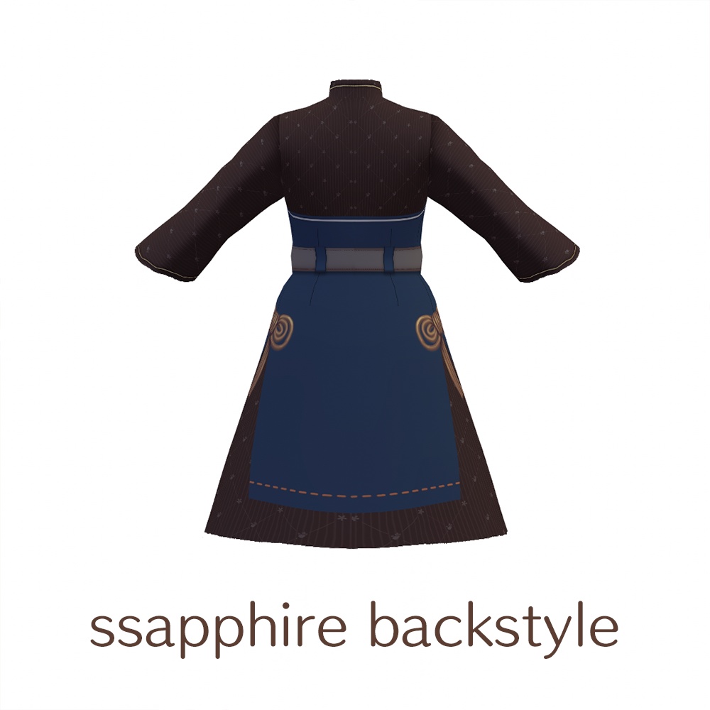 【For VRoid1.0】Saku*saku マオカラードレス/Mao collar dress