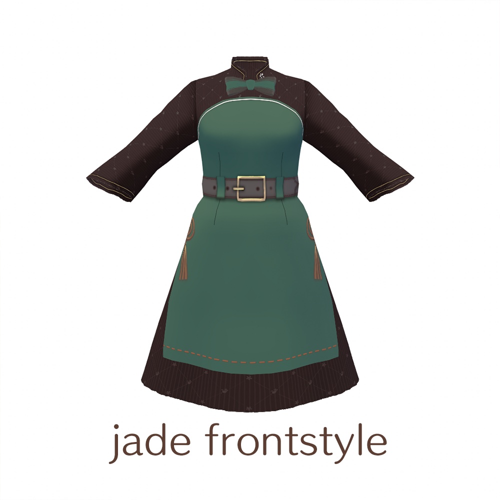 【For VRoid1.0】Saku*saku マオカラードレス/Mao collar dress