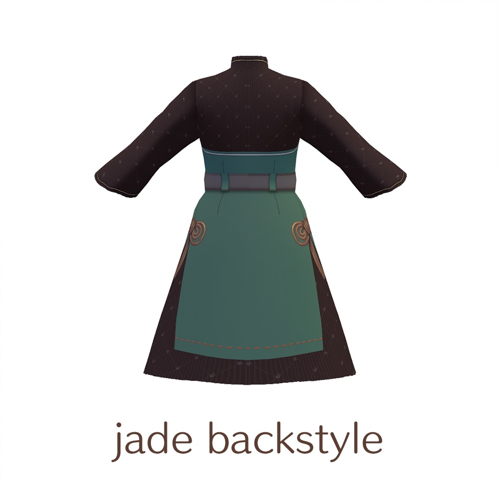 【For VRoid1.0】Saku*saku マオカラードレス/Mao collar dress