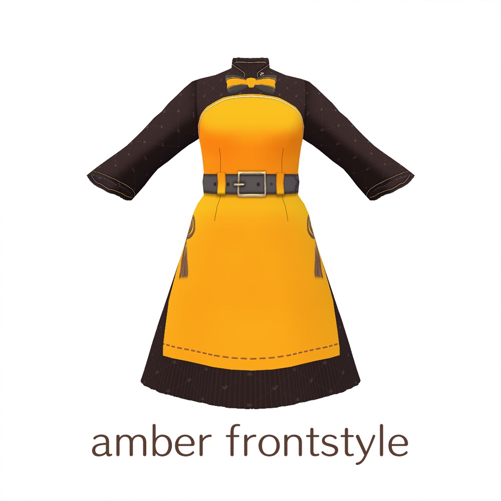 【For VRoid1.0】Saku*saku マオカラードレス/Mao collar dress