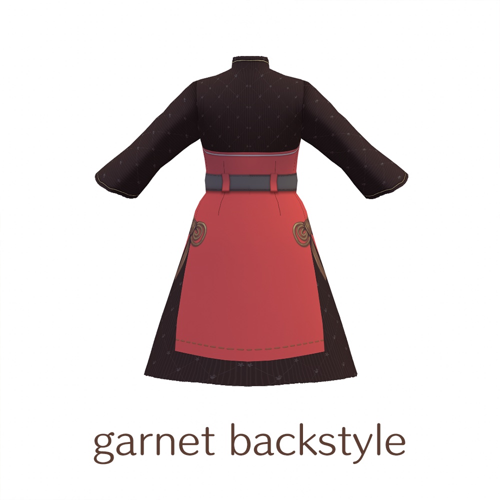 【For VRoid1.0】Saku*saku マオカラードレス/Mao collar dress