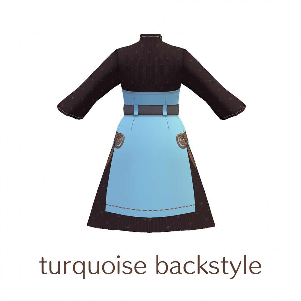 【For VRoid1.0】Saku*saku マオカラードレス/Mao collar dress