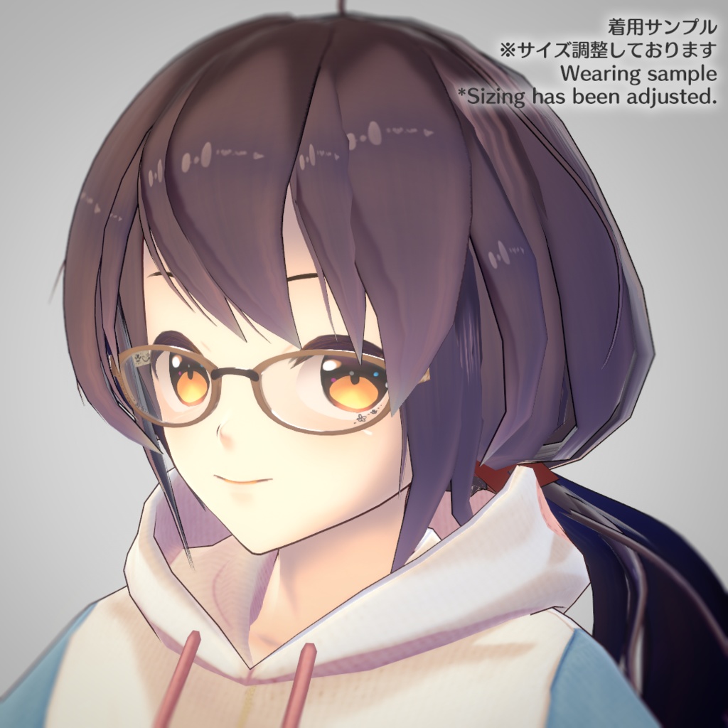 【for VRoid1.0〜 onry】Saku*saku ショコラストライプグラス/chocola stripe grass