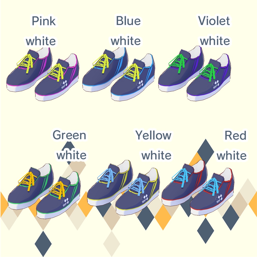 【for VRoid1.22.0〜 onry】ネオンカラースポーツウェアセット/neon color sports ware Set