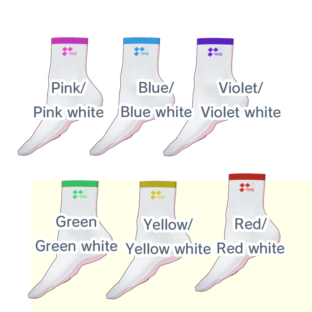 【for VRoid1.22.0〜 onry】ネオンカラースポーツウェアセット/neon color sports ware Set