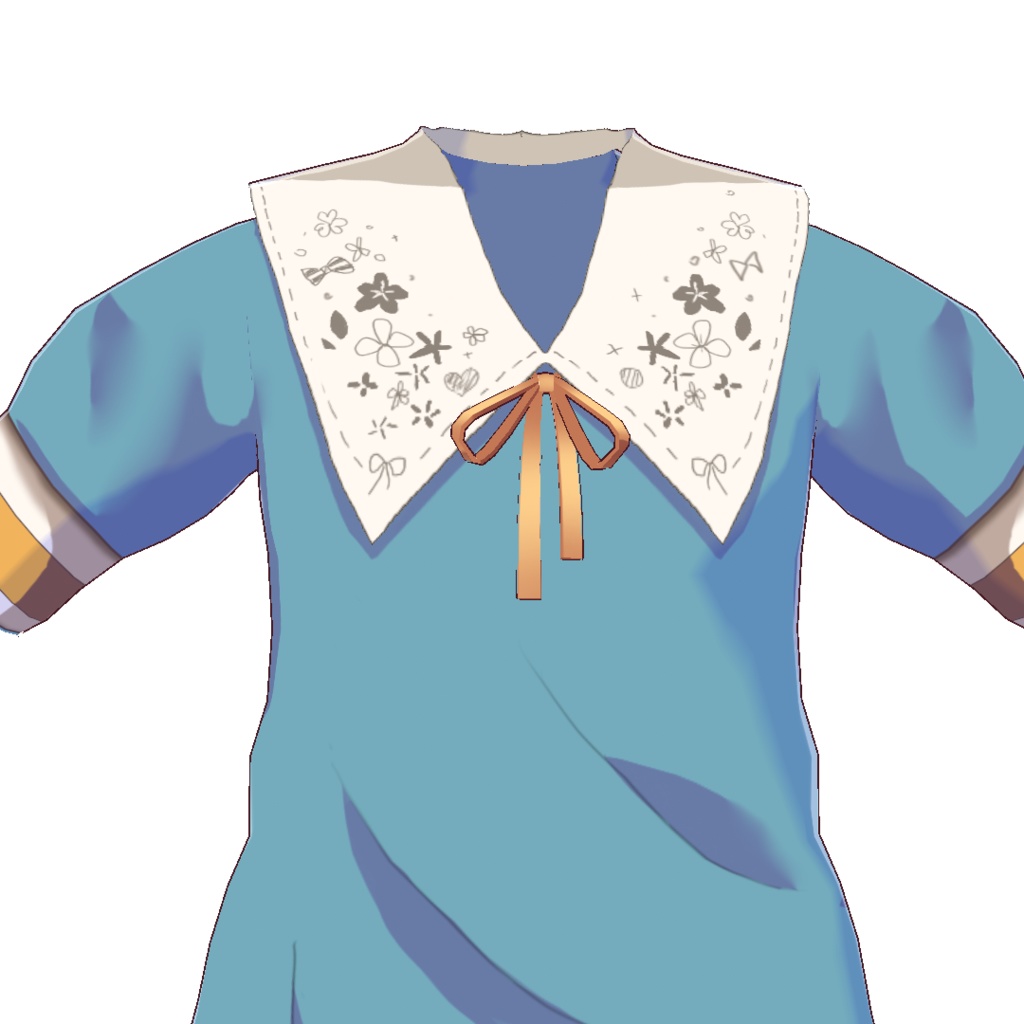 【for VRoid1.23.1〜 onry】プリント襟セーラー/print collar sailor