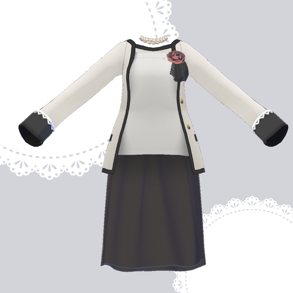 Saku*saku ツイードセレモニースーツ/Tweed Ceremony Suit