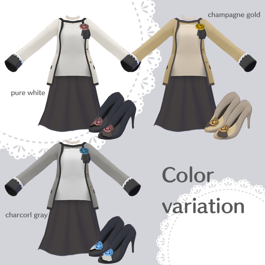 Saku*saku ツイードセレモニースーツ/Tweed Ceremony Suit