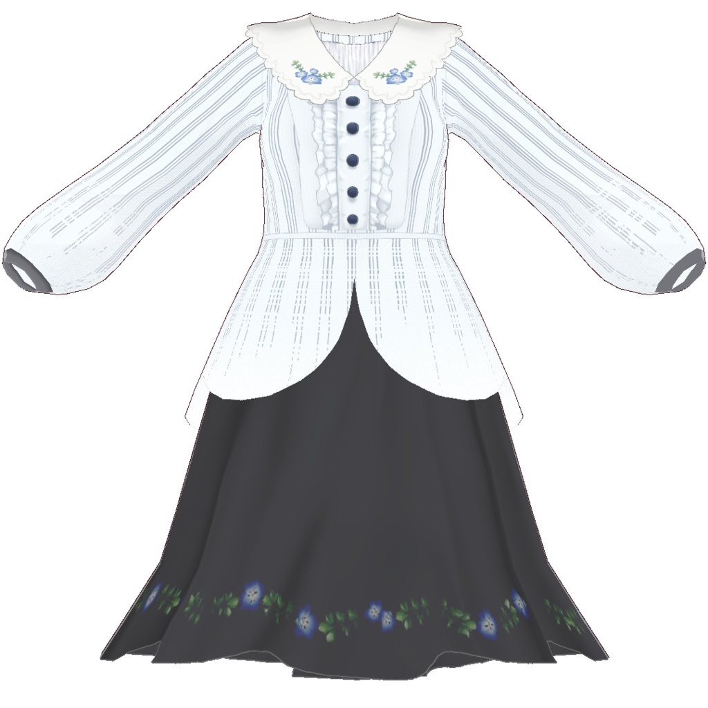 Saku*saku ネモフィラ上下セット/nemofira tops+bottoms codeset