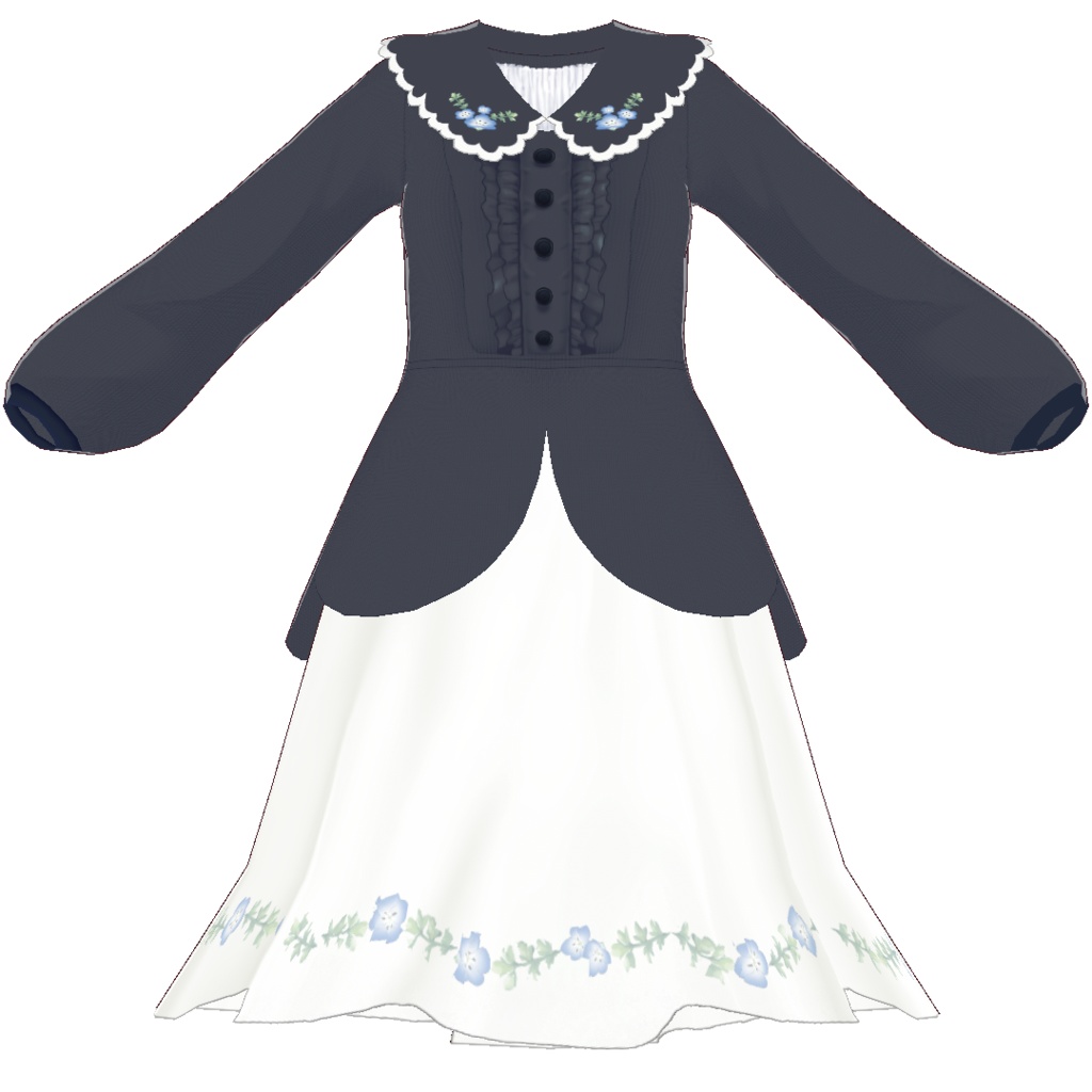 Saku*saku ネモフィラ上下セット/nemofira tops+bottoms codeset